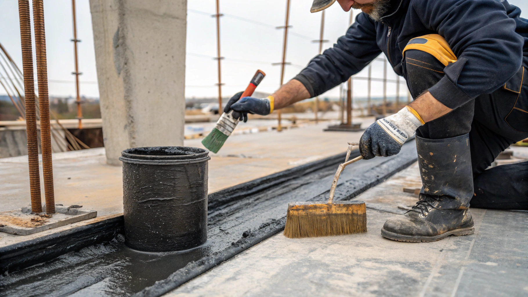 Гидроизоляция столбчатого фундамента: материалы и технологии